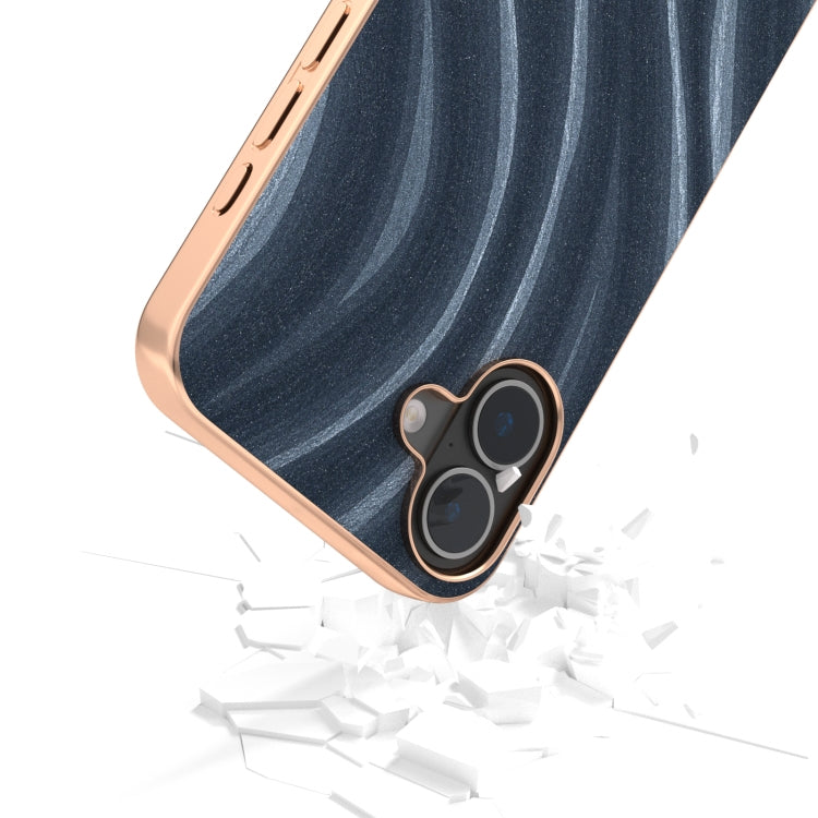 For iPhone 16 Nano Electroplating Galactic Pattern Protective Phone Case