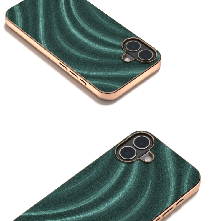 For iPhone 16 Nano Electroplating Galactic Pattern Protective Phone Case