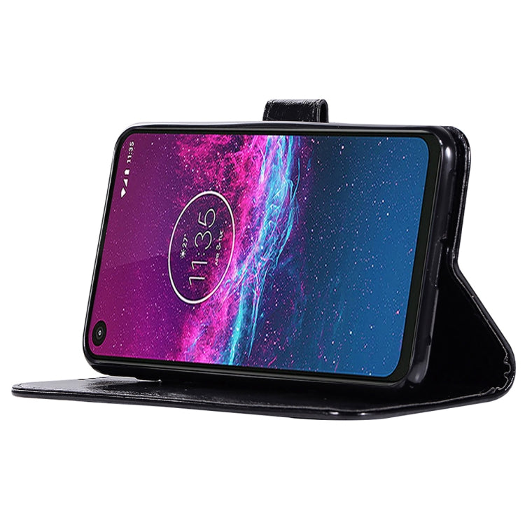 For Motorola Moto P40 Power Copper Buckle Retro Crazy Horse Texture Horizontal Flip Leather Case with Holder & Card Slots & Wallet