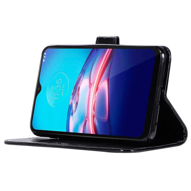 For Motorola Moto E 2020 Copper Buckle Retro Crazy Horse Texture Horizontal Flip Leather Case with Holder & Card Slots & Wallet