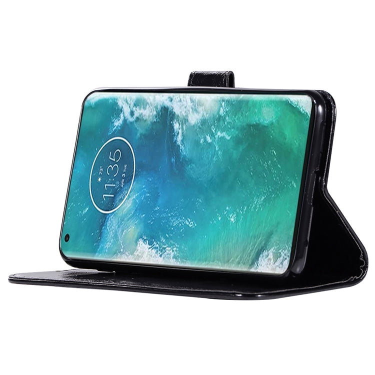 For Motorola Moto Edge Plus Copper Buckle Retro Crazy Horse Texture Horizontal Flip Leather Case with Holder & Card Slots & Wallet