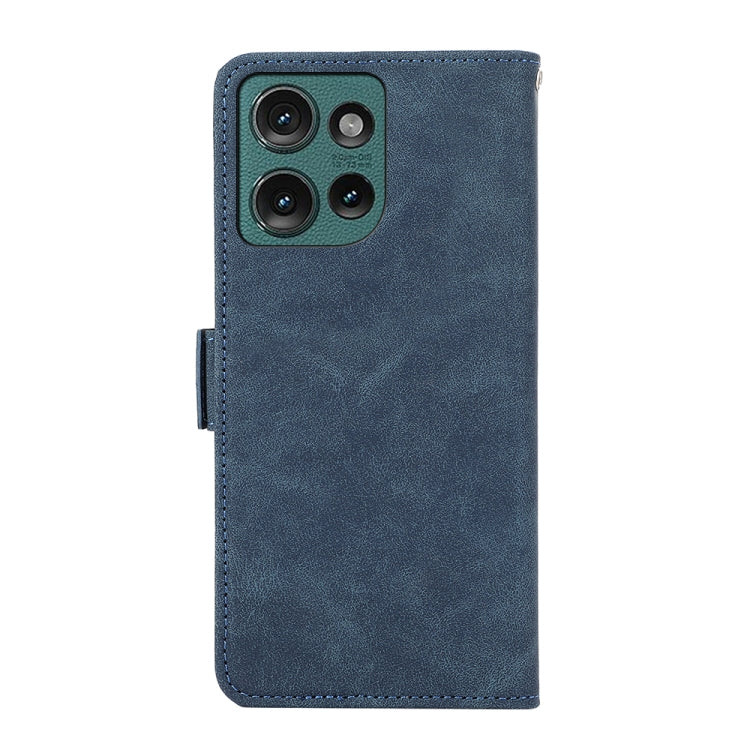 For Motorola Edge 50 Neo ABEEL Frosted Magnetic RFID Leather Phone Case