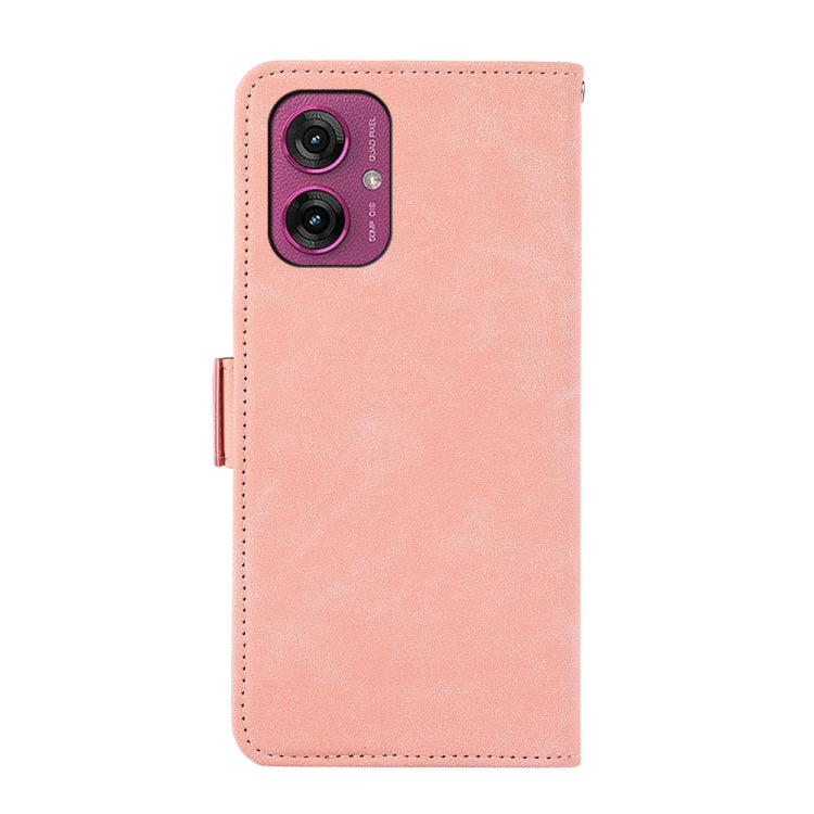 For Motorola Moto G55 5G ABEEL Frosted Magnetic RFID Leather Phone Case