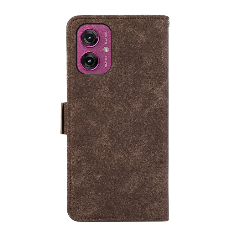 For Motorola Moto G55 5G ABEEL Frosted Magnetic RFID Leather Phone Case