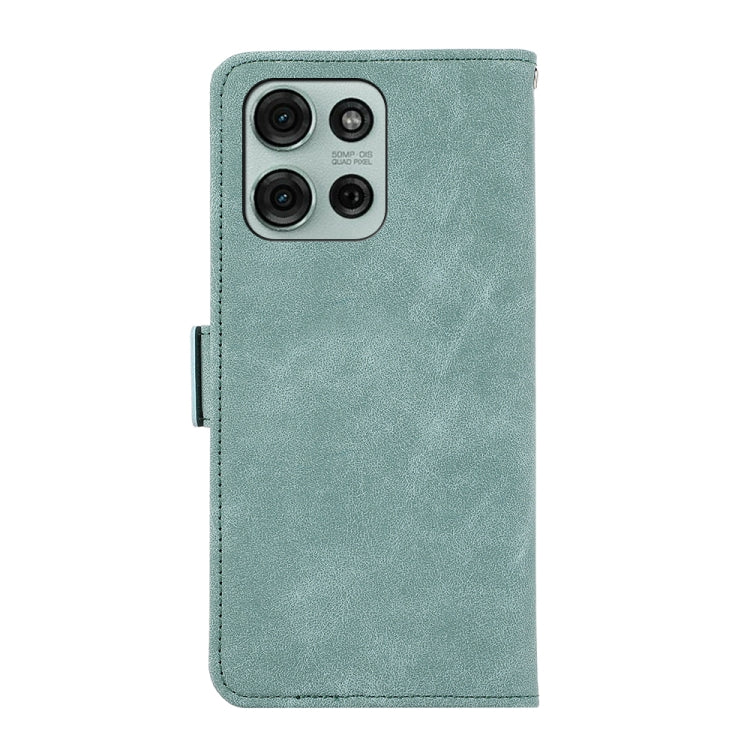 For Motorola Moto G75 5G ABEEL Frosted Magnetic RFID Leather Phone Case