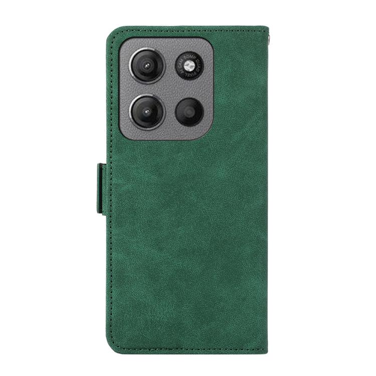 For Motorola Moto G15 4G / G05 ABEEL Frosted Magnetic RFID Leather Phone Case