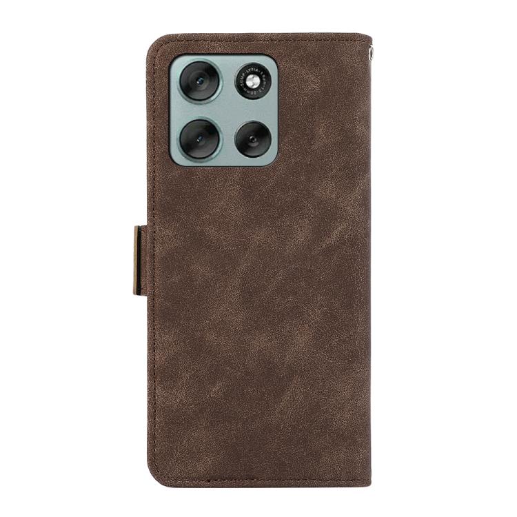 For Motorola Moto G86 Power ABEEL Frosted Magnetic RFID Leather Phone Case