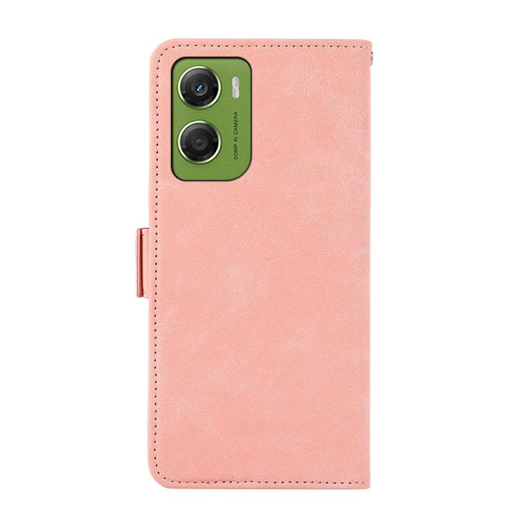 For Motorola Moto G06 4G ABEEL Frosted Magnetic RFID Leather Phone Case