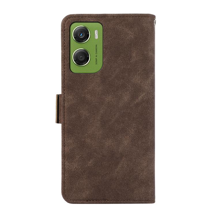For Motorola Moto G06 4G ABEEL Frosted Magnetic RFID Leather Phone Case