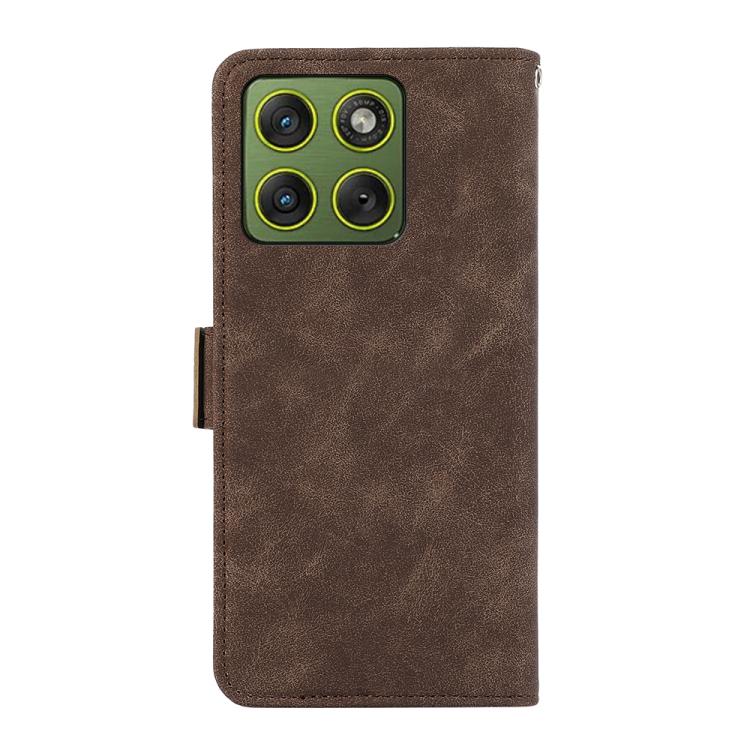 For Motorola Edge 70 5G ABEEL Frosted Magnetic RFID Leather Phone Case