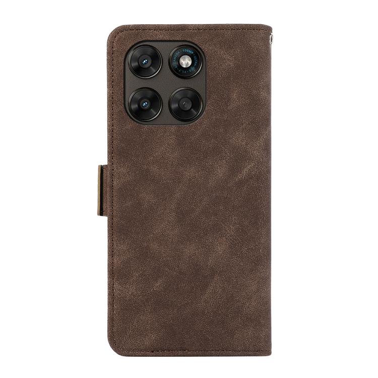 For Motorola Moto G77 5G / G67 5G ABEEL Frosted Magnetic RFID Leather Phone Case