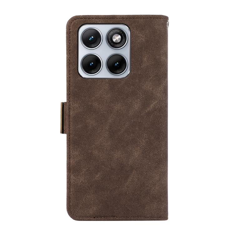 For Motorola Edge 70 Fusion 5G ABEEL Frosted Magnetic RFID Leather Phone Case