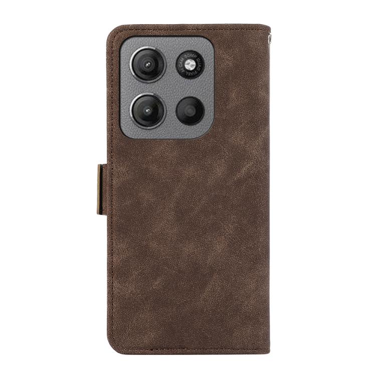 For Motorola Moto G17 4G/G17 Power 4G ABEEL Frosted Magnetic RFID Leather Phone Case