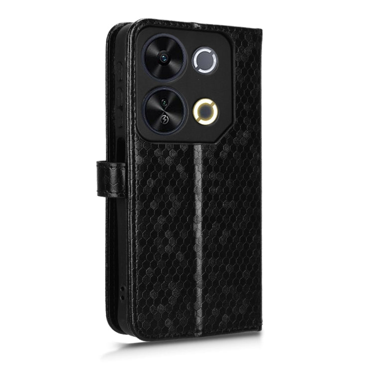 For itel P65 4G Honeycomb Dot Texture Leather Phone Case