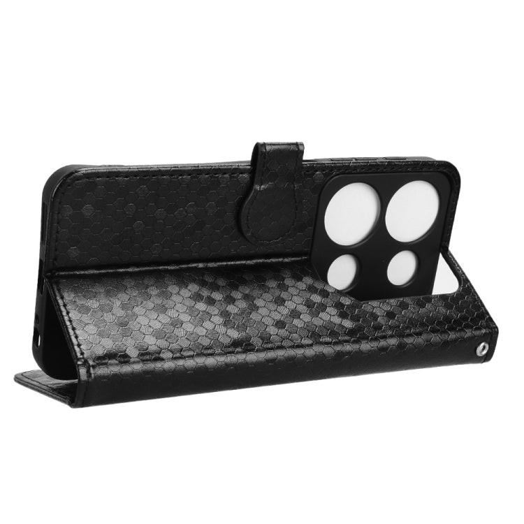 For itel P65 4G Honeycomb Dot Texture Leather Phone Case