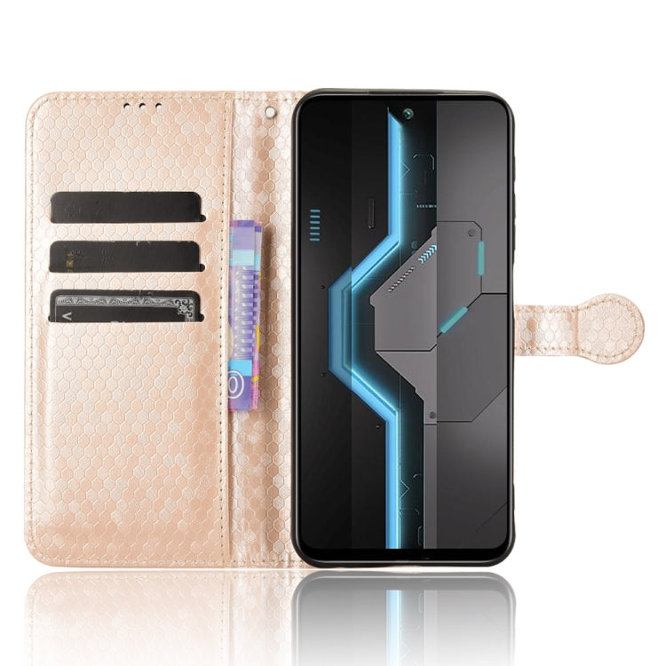 For itel P65 4G Honeycomb Dot Texture Leather Phone Case
