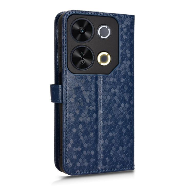 For itel P65 4G Honeycomb Dot Texture Leather Phone Case