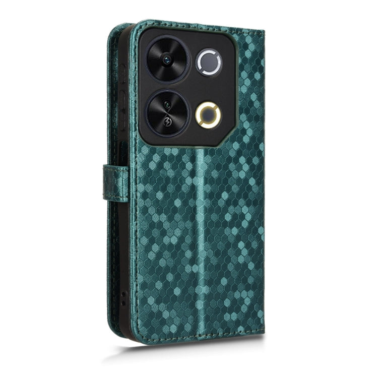 For itel P65 4G Honeycomb Dot Texture Leather Phone Case