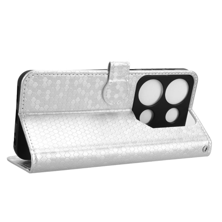 For itel P65 4G Honeycomb Dot Texture Leather Phone Case
