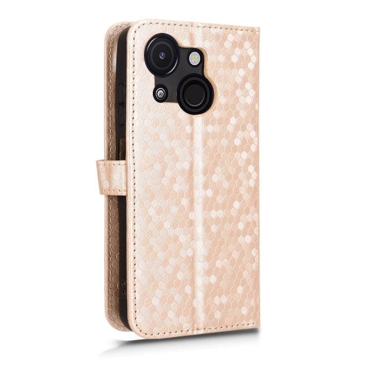 For itel A50C Honeycomb Dot Texture Leather Phone Case