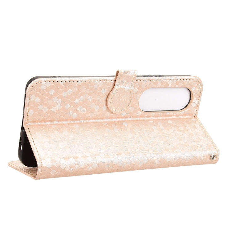 For itel S25 Honeycomb Dot Texture Leather Phone Case