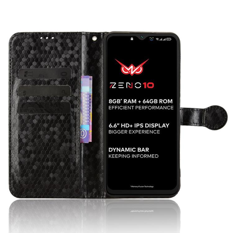 For itel Zeno 10 Honeycomb Dot Texture Leather Phone Case