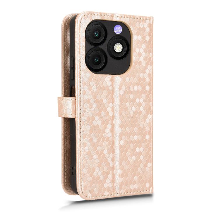 For itel Zeno 10 Honeycomb Dot Texture Leather Phone Case
