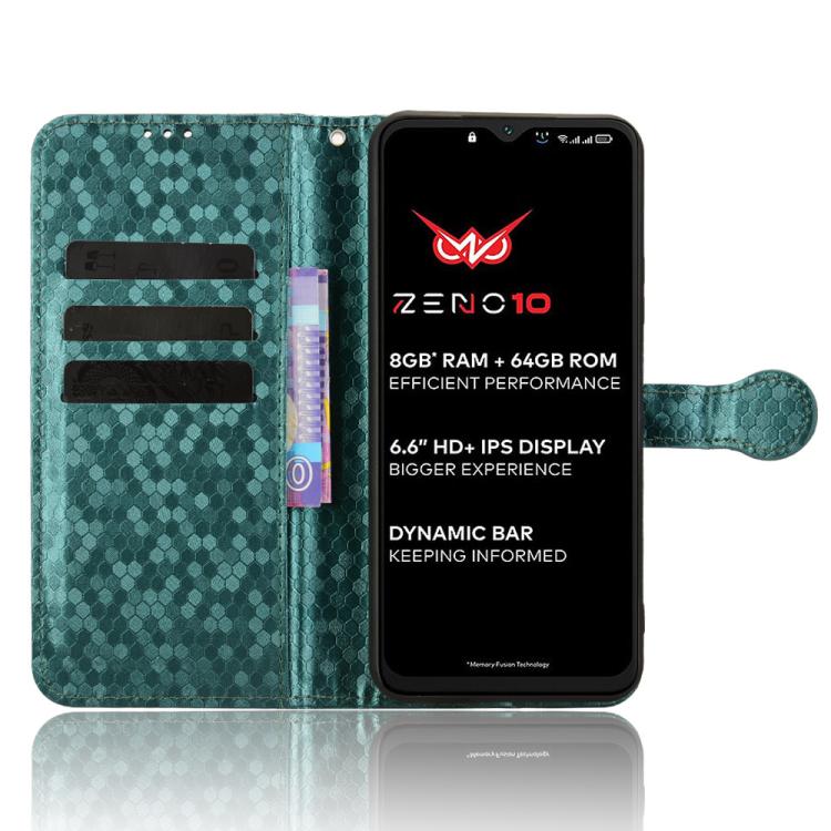 For itel Zeno 10 Honeycomb Dot Texture Leather Phone Case
