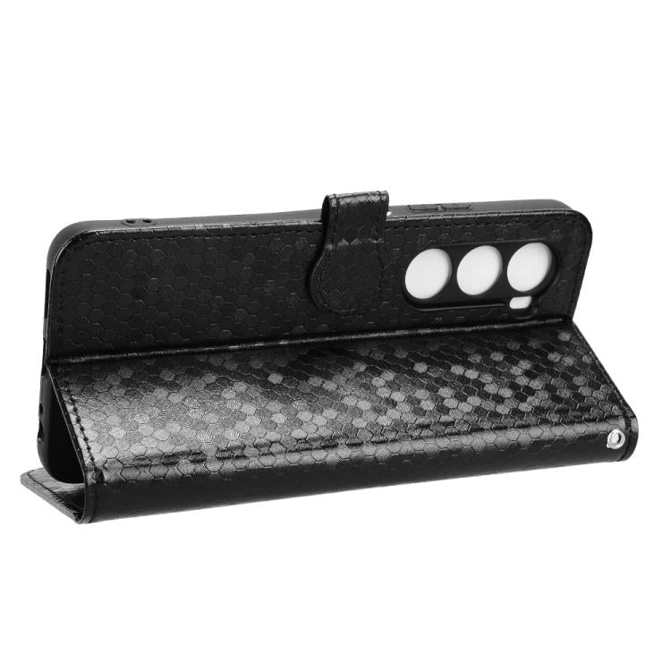 For itel A100 4G Honeycomb Dot Texture Leather Phone Case