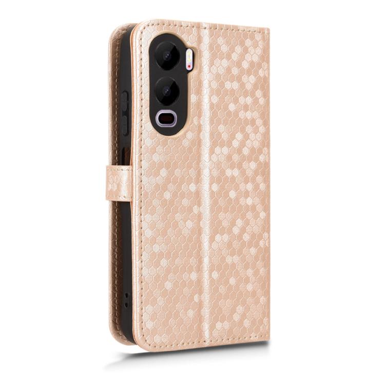 For itel City 200 4G Honeycomb Dot Texture Leather Phone Case