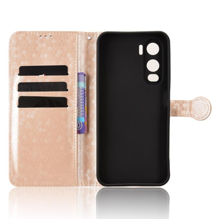 For itel City 200 4G Honeycomb Dot Texture Leather Phone Case