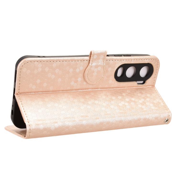 For itel City 200 4G Honeycomb Dot Texture Leather Phone Case