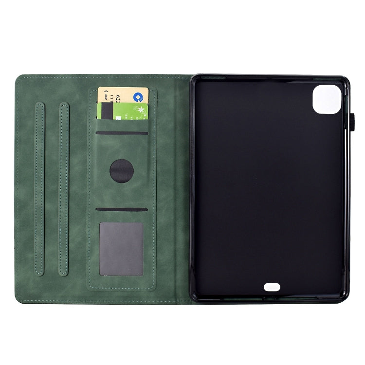 For iPad Pro 11 2025 / 2024 Cats Embossed Leather Smart Tablet Case