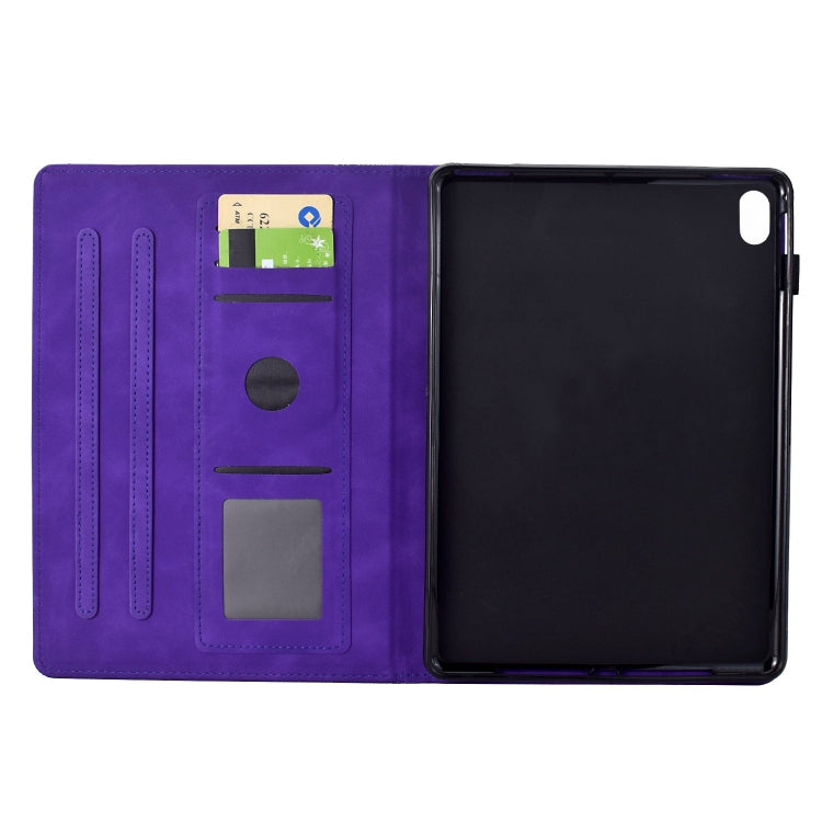 For iPad 2025 / 2022 Cats Embossed Leather Smart Tablet Case