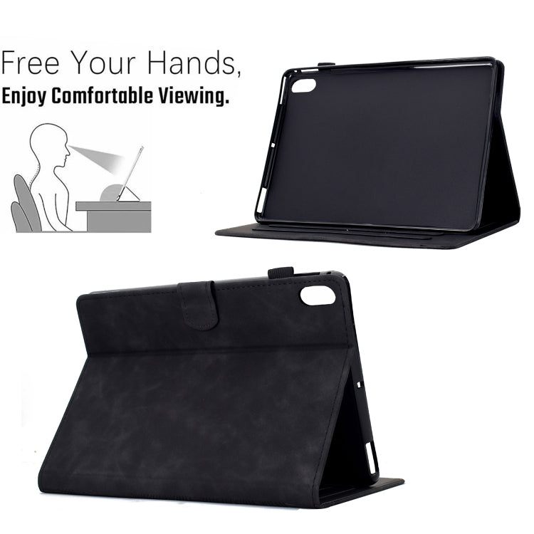 For iPad mini 6 / mini 2024 Cats Embossed Leather Smart Tablet Case