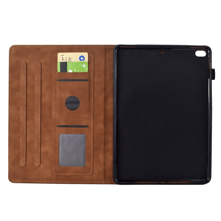 For iPad Pro 9.7 / 9.7 2018 / 2017 Cats Embossed Leather Smart Tablet Case