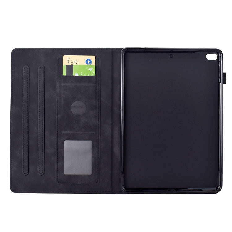For iPad Pro 9.7 / 9.7 2018 / 2017 Cats Embossed Leather Smart Tablet Case