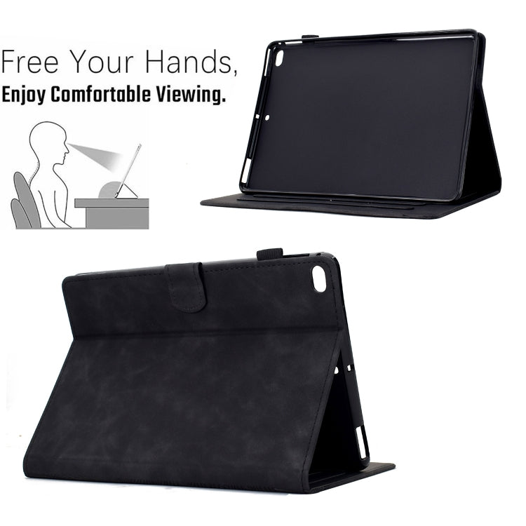 For iPad Pro 9.7 / 9.7 2018 / 2017 Cats Embossed Leather Smart Tablet Case