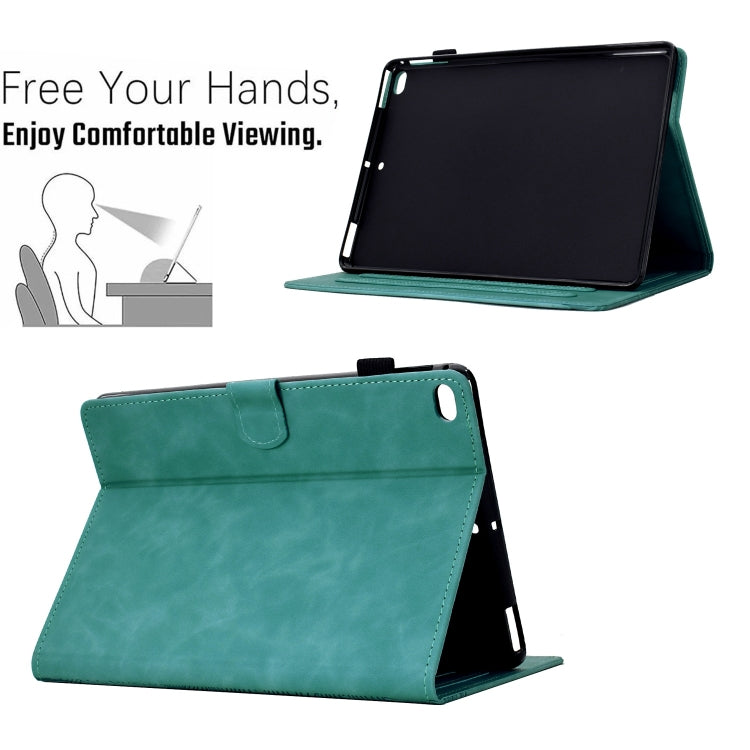 For iPad Pro 9.7 / 9.7 2018 / 2017 Cats Embossed Leather Smart Tablet Case