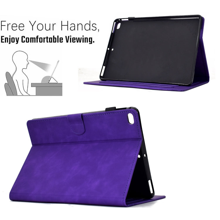 For iPad Pro 9.7 / 9.7 2018 / 2017 Cats Embossed Leather Smart Tablet Case