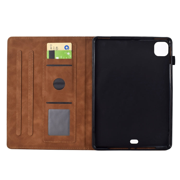 For iPad Air 11 2025 / 2024 Cats Embossed Leather Smart Tablet Case