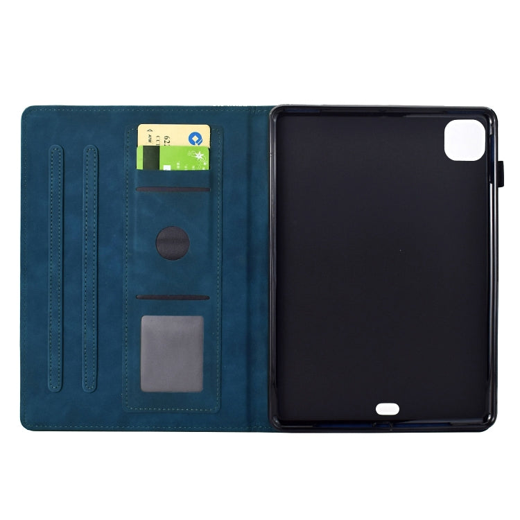 For iPad Air 11 2025 / 2024 Cats Embossed Leather Smart Tablet Case