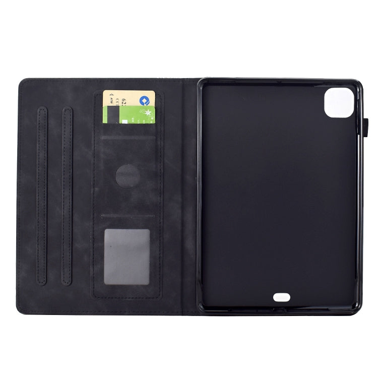 For iPad Air 11 2025 / 2024 Cats Embossed Leather Smart Tablet Case