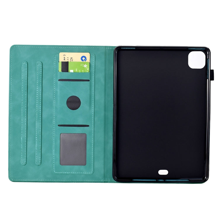 For iPad Air 11 2025 / 2024 Cats Embossed Leather Smart Tablet Case
