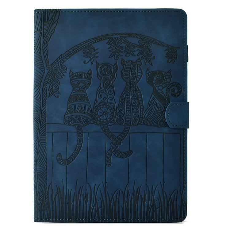 For Samsung Galaxy Tab A7 Lite T220 Cats Embossed Leather Tablet Case