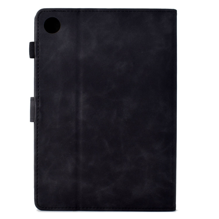 For Samsung Galaxy Tab A11 / A9 Cats Embossed Leather Tablet Case