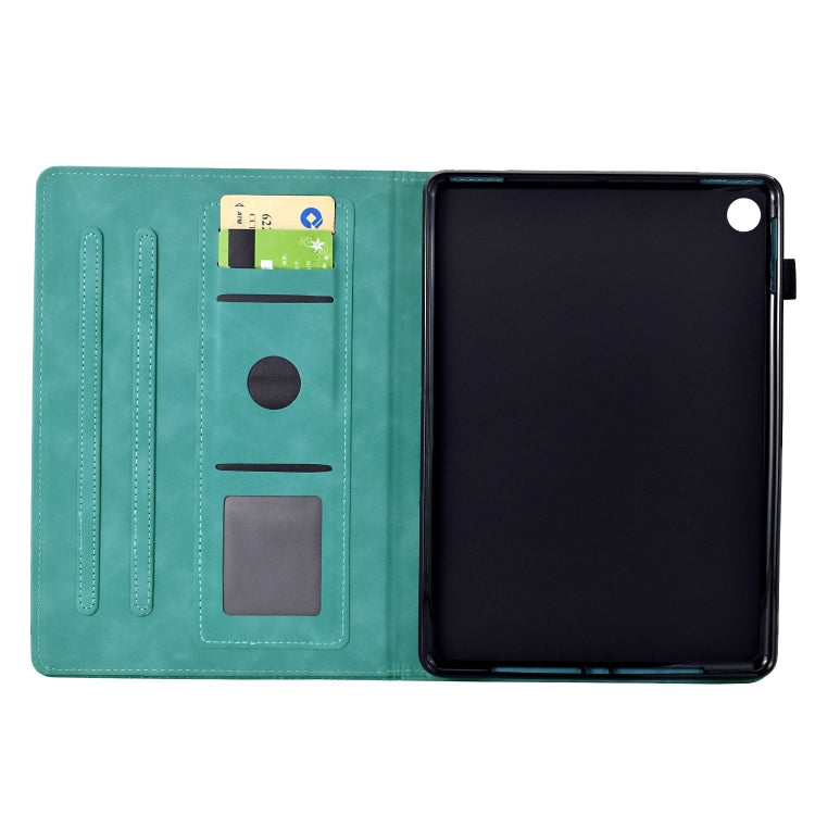 For Samsung Galaxy Tab A11 / A9 Cats Embossed Leather Tablet Case