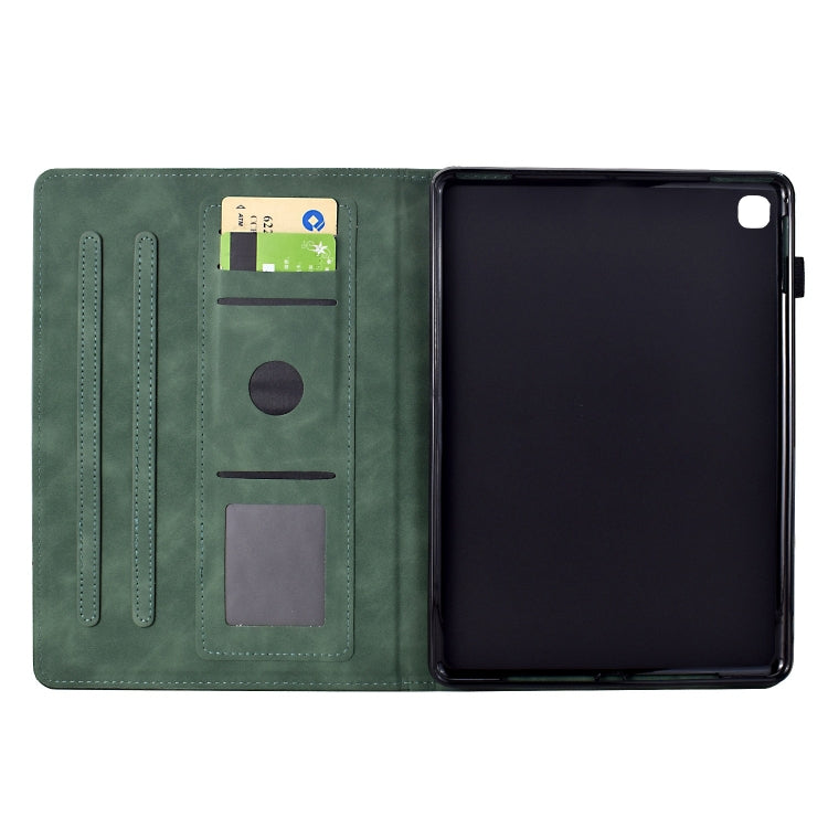 For Samsung Galaxy Tab S6 Lite P610 Cats Embossed Leather Smart Tablet Case