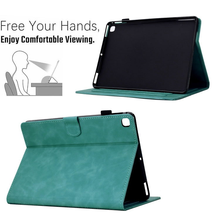For Samsung Galaxy Tab S6 Lite P610 Cats Embossed Leather Smart Tablet Case