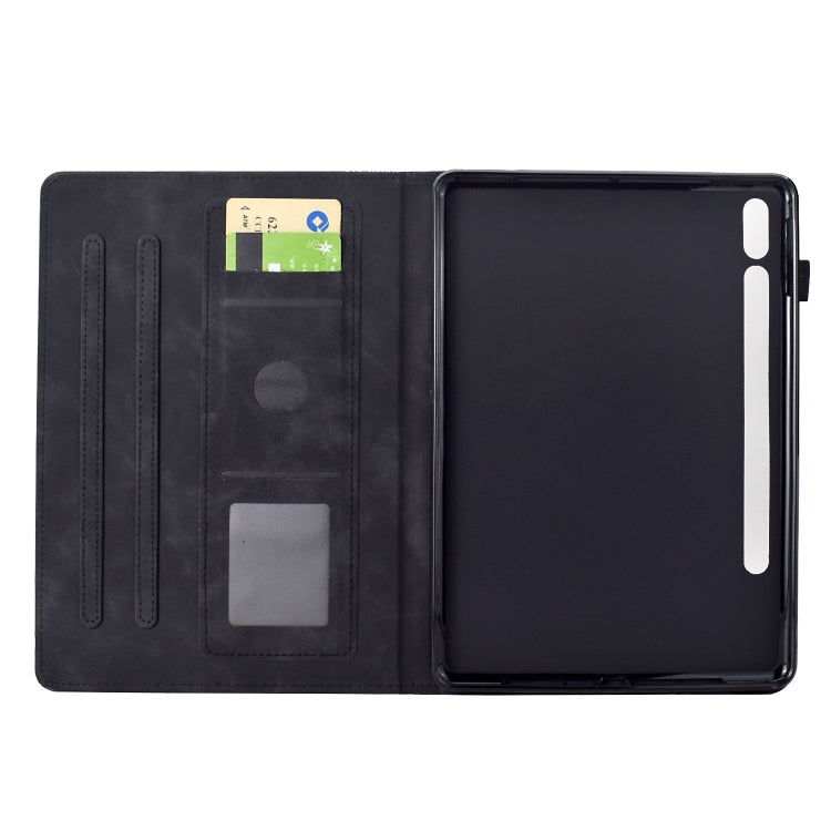For Samsung Galaxy Tab S8 / S7 Cats Embossed Leather Smart Tablet Case
